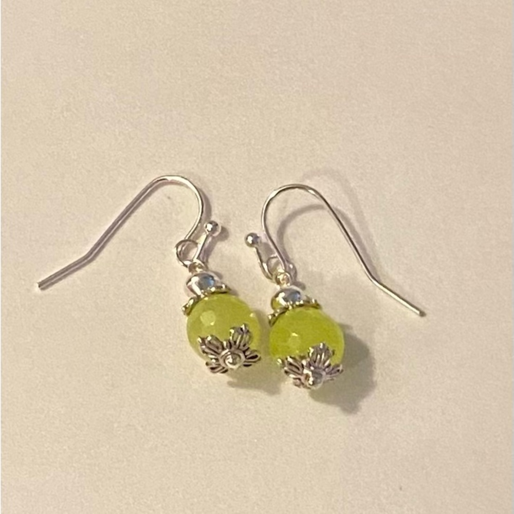 NEW Lemon Yellow Polaris pearl earrings